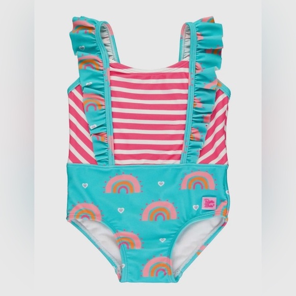 Ruffle Butts Rainbow Swimming Suit.  Girls size 18-24 months. New with tags! - Picture 2 of 8
